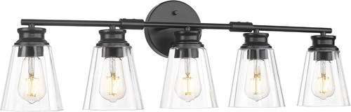 Matte black vanity lights - vanity,