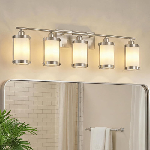 Light brushed nickel - 5-light,