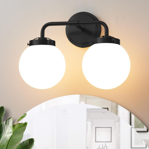 Black bathroom light fixtures - bathroom,